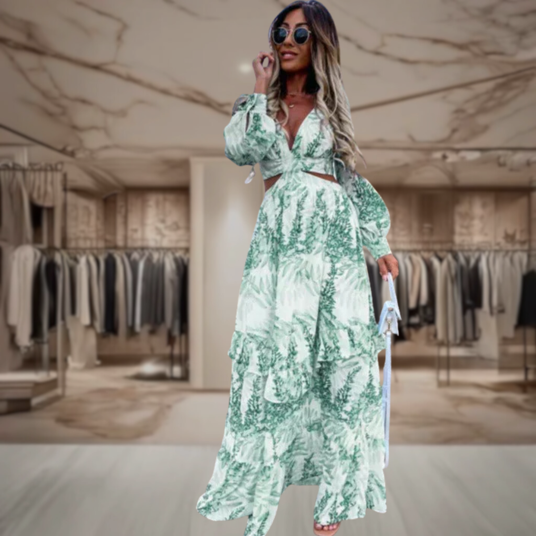 Women’s Cut Out Maxi A Line Dress | Alani