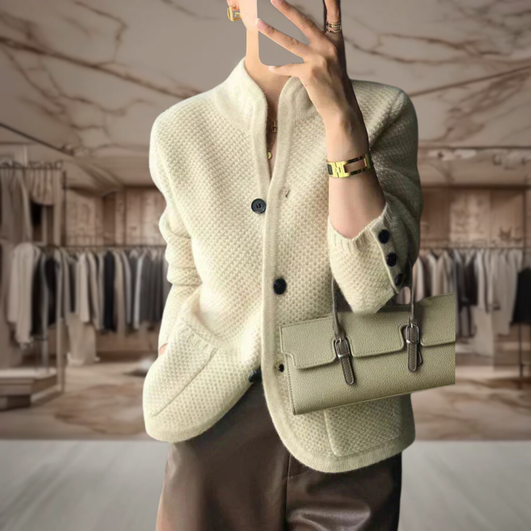 Women’s Cashmere Button Front Cardigan | Zoey