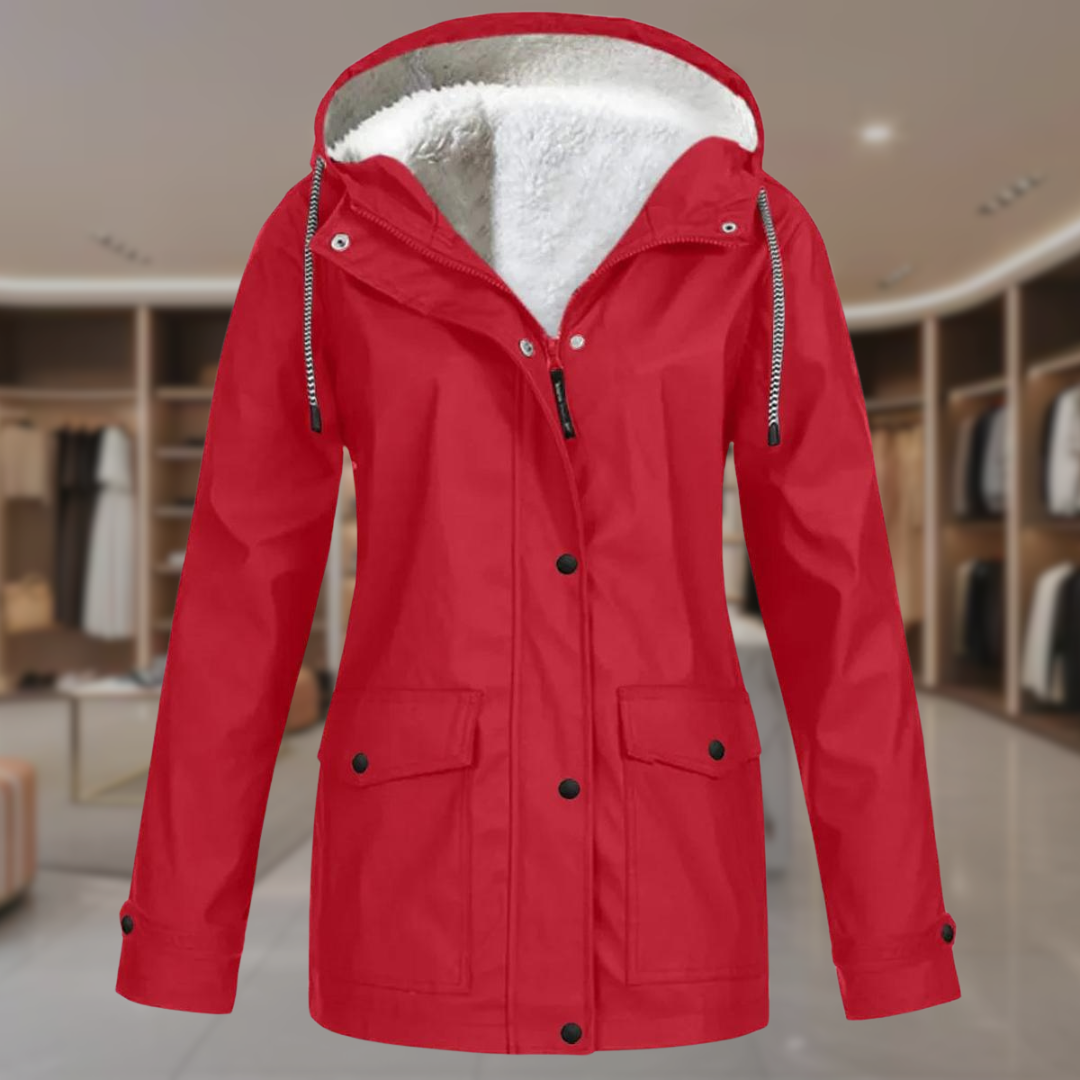 Women’s Waterproof Fleece Lined Hooded Jacket | Ariel