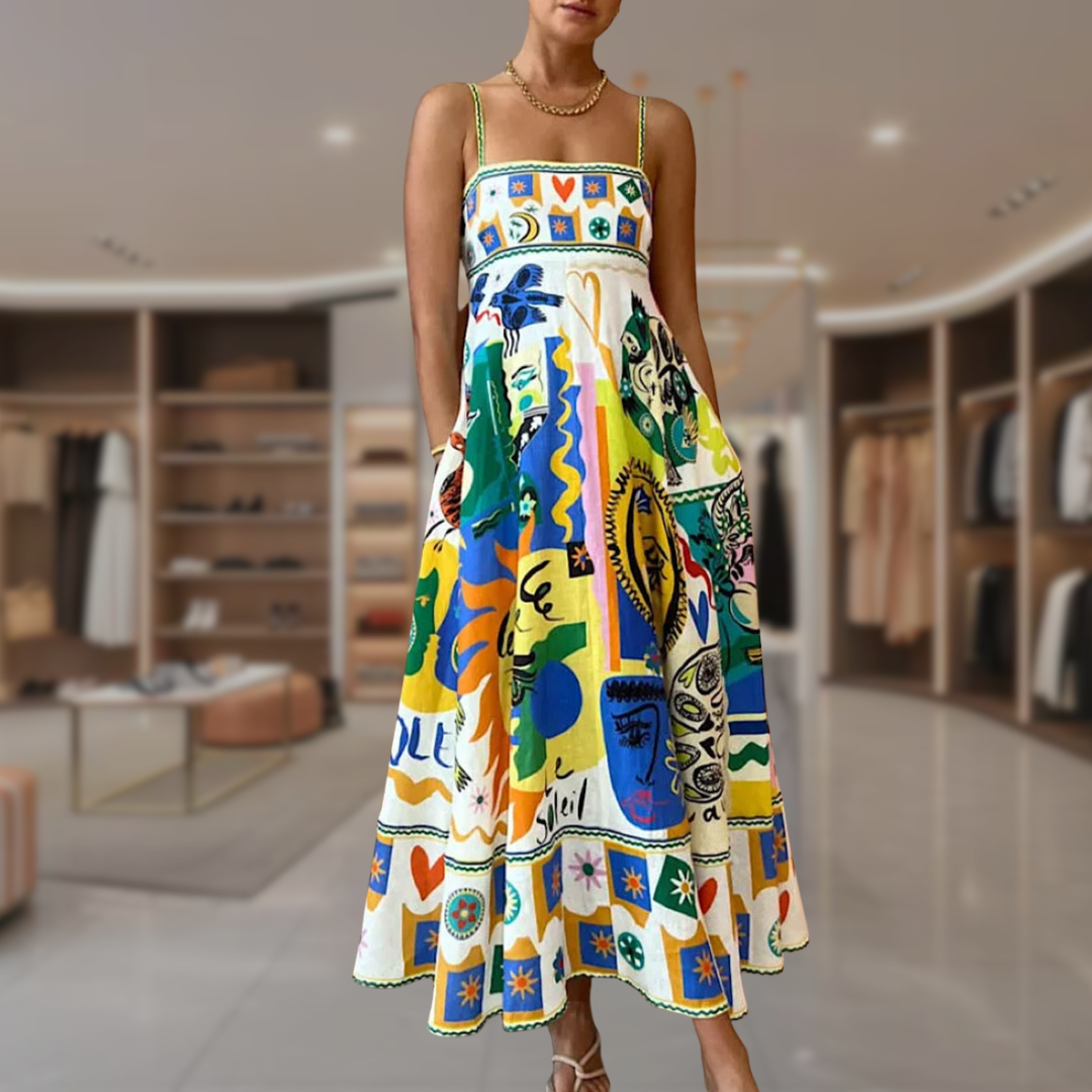 Women’s Boho Maxi A Line Dress | Matilda