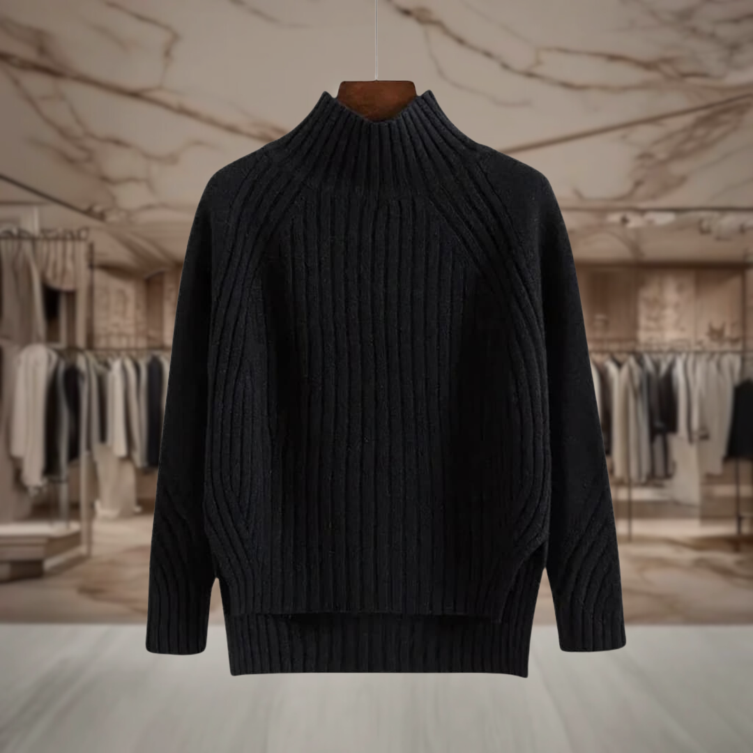 Women’s Mock Neck Pullover Sweater | Maia