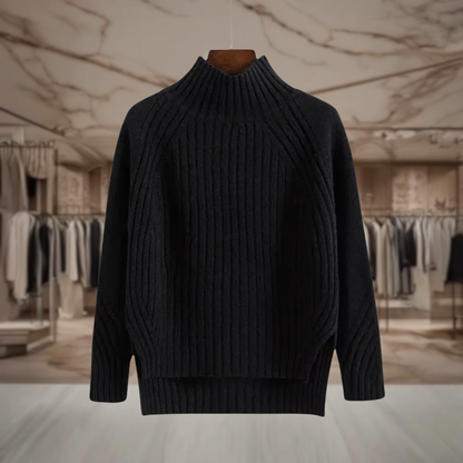 Women’s Mock Neck Pullover Sweater | Maia