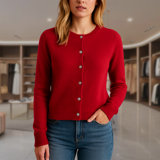 Women’s Cashmere Button Up Cardigan | Alexa