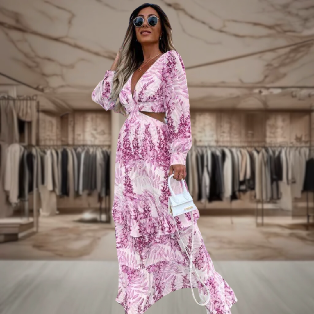 Women’s Cut Out Maxi A Line Dress | Alani