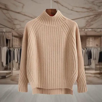 Women’s Mock Neck Pullover Sweater | Maia