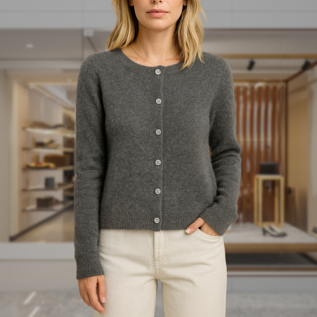 Women’s Cashmere Button Up Cardigan | Alexa
