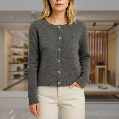 Women’s Cashmere Button Up Cardigan | Alexa