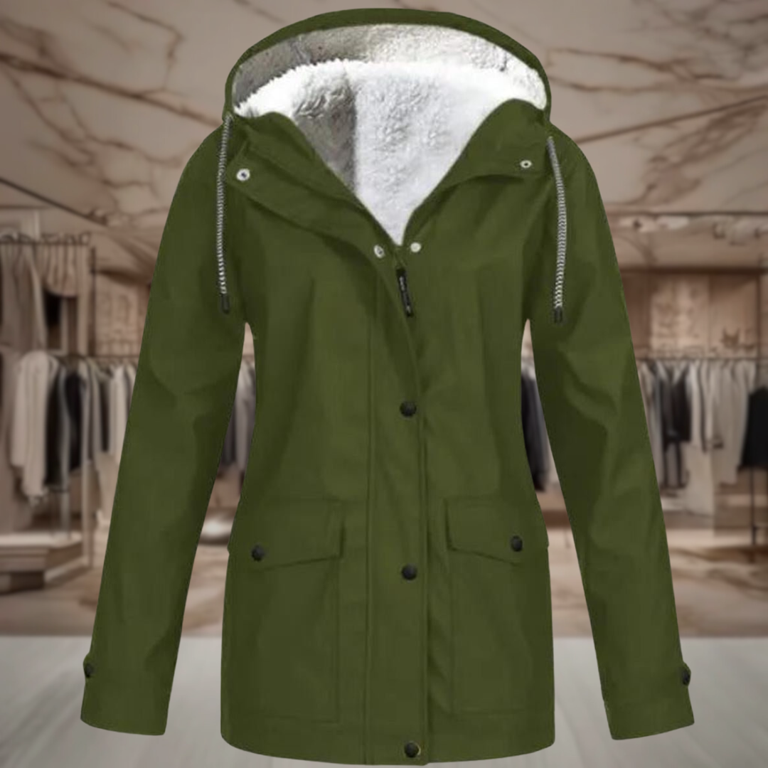 Women’s Waterproof Fleece Lined Hooded Jacket | Ariel