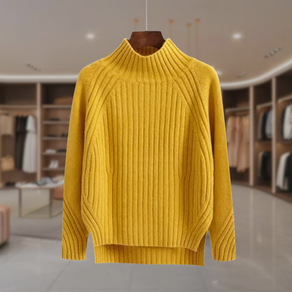 Women’s Mock Neck Pullover Sweater | Maia